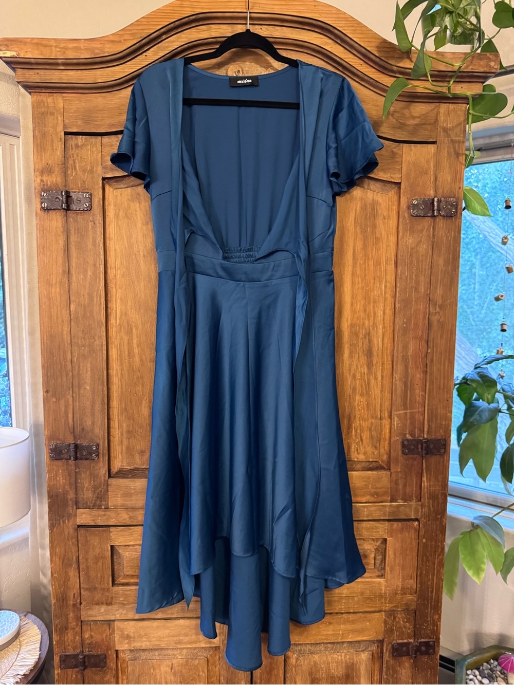 High-Low Tie-Front Dress - Picture 2 of 7